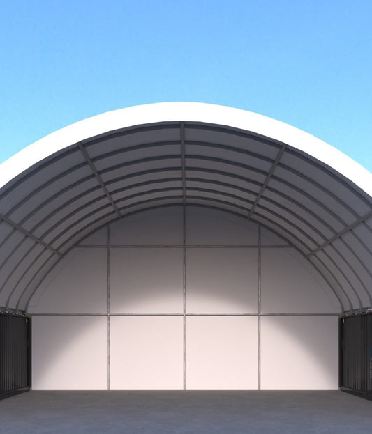 40' Shipping Container Dome - Back Wall