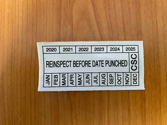 CSC Inspection Sticker