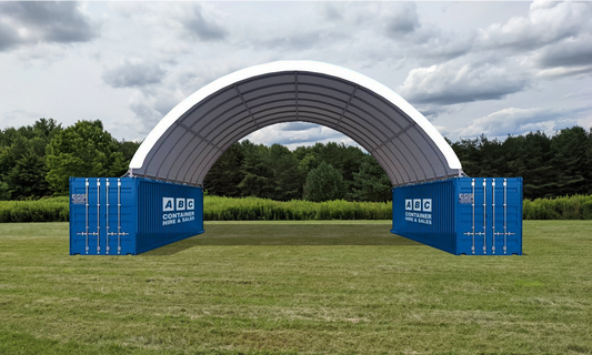 40' Wide x 40' Long Shipping Container Dome