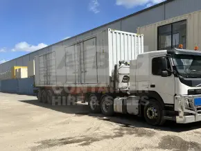 40' High Cube Partial Side Opening Shipping Container (2 Sets Of Side Opening Doors)