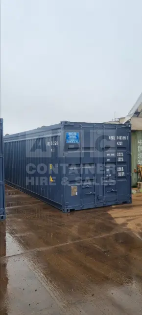 40' Standard Height Open Top Shipping Container (Tarp And Bows, Timber Floor)