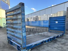 20' Flat Rack Shipping Container (With Collapsible Ends)