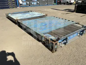 20' Flat Rack Shipping Container (With Collapsible Ends)