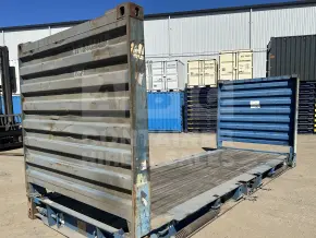 20' Flat Rack Shipping Container (With Collapsible Ends)