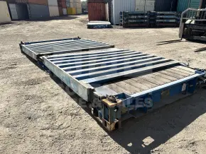 20' Flat Rack Shipping Container (With Collapsible Ends)