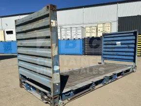 20' Flat Rack Shipping Container (With Collapsible Ends)