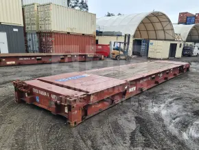 40' Flat Rack Shipping Container (With Collapsible Ends)