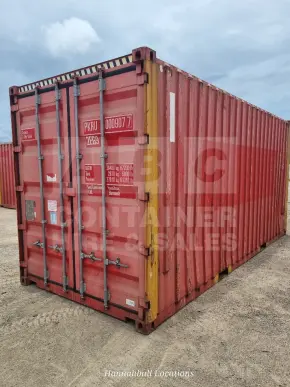 20' High Cube Bulker Shipping Container (Steel Floor With Roof Hatches, 2 Pallets Wide)