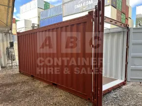 20' Standard Height Open Top Shipping Container (Tarp And Bows)