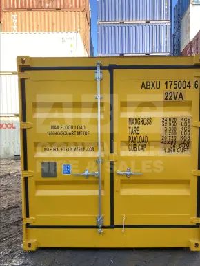 Pair of 10' Dangerous Goods Shipping Containers (2 x 4 Corner Post 10' Dangerous Goods)