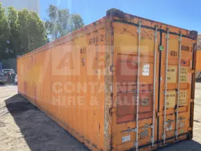 40' Standard Height Open Top Shipping Container (Tarp And Bows, Timber Floor)