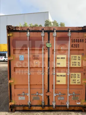 40' Standard Height Open Top Shipping Container (Tarp And Bows, Timber Floor)