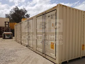 40' High Cube Partial Side Opening Shipping Container (4 Sets Of Side Doors)