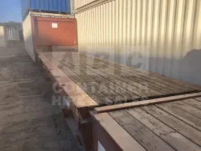 40' Flat Rack Shipping Container (With Collapsible Ends)