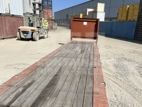 40' Flat Rack Shipping Container (With Collapsible Ends)