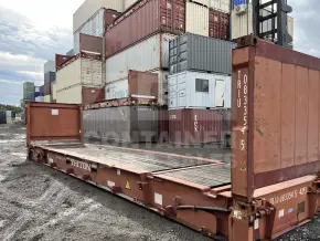 40' Flat Rack Shipping Container (With Collapsible Ends)
