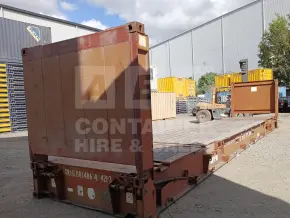 40' Flat Rack Shipping Container (With Collapsible Ends)