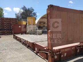 40' Flat Rack Shipping Container (With Collapsible Ends)