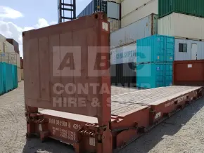 40' Flat Rack Shipping Container (With Collapsible Ends)