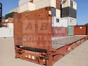 40' Flat Rack Shipping Container (With Collapsible Ends)