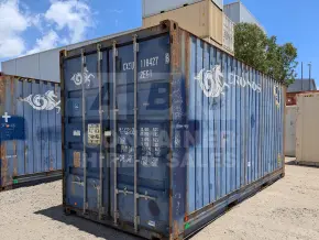 20' High Cube Bulker Shipping Container (Timer Floor With No Roof Hatches, 2 Pallets Wide)